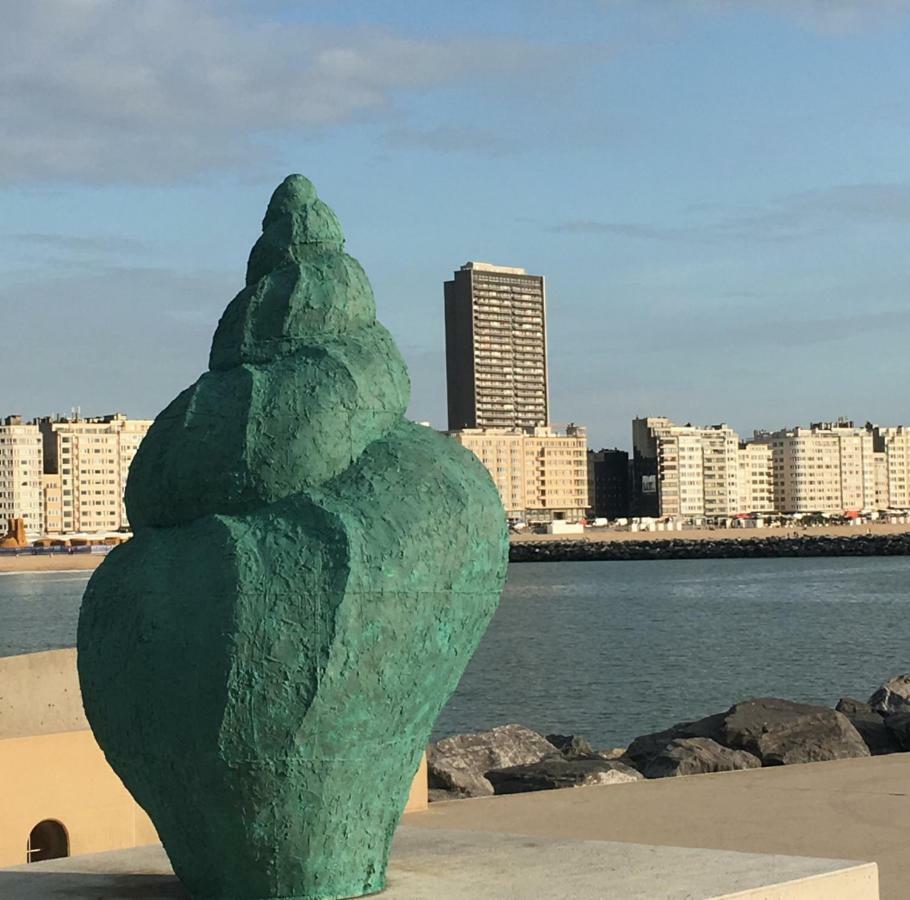 Sea And City View With Double Terrace Flat C Oostende Esterno foto